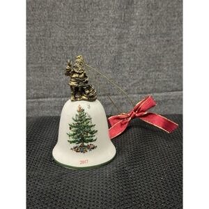 Spode Annual Bell Ornament American Santa - Boxed 11701907 2017